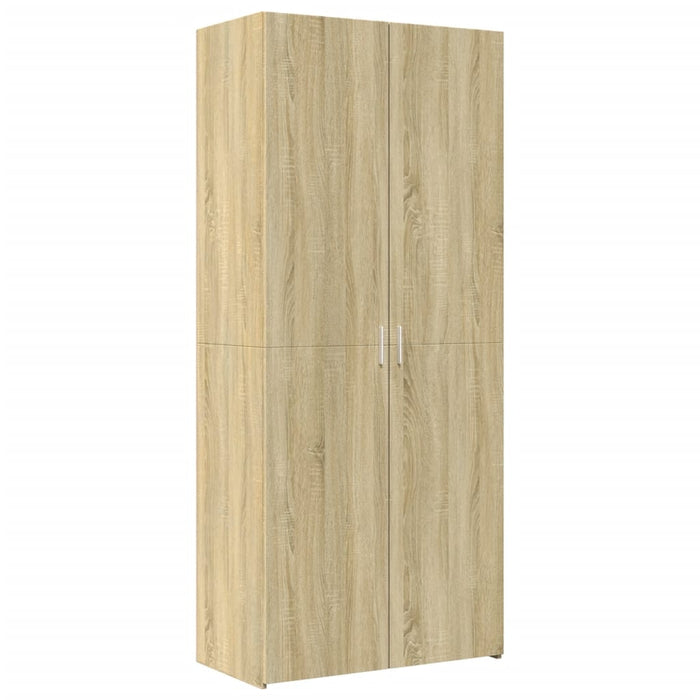 vidaXL Credenza Rovere Sonoma 80x42,5x185 cm in Legno Multistrato