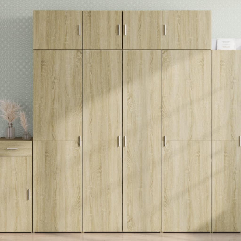vidaXL Credenza Rovere Sonoma 80x42,5x185 cm in Legno Multistrato