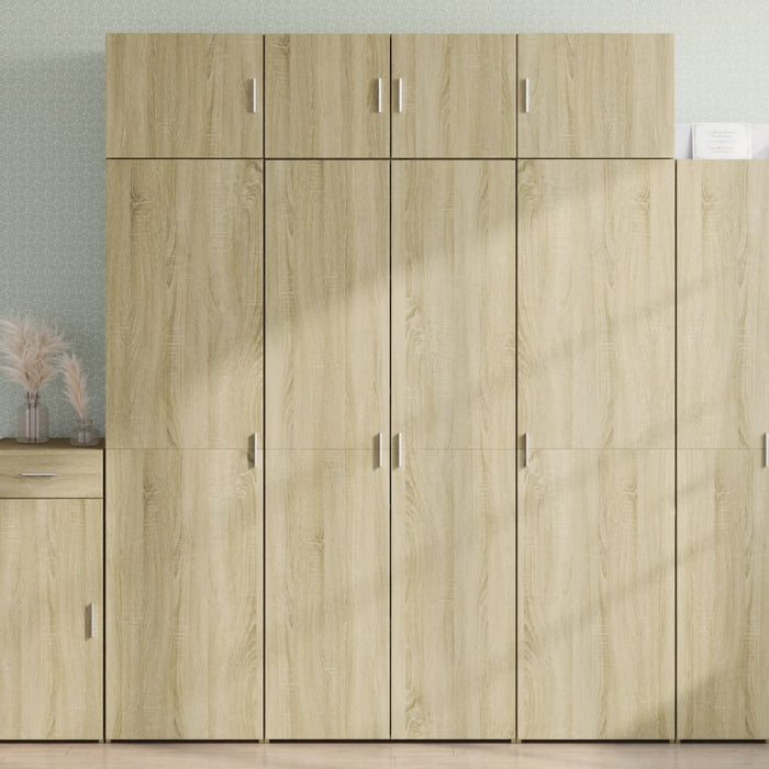 vidaXL Credenza Rovere Sonoma 80x42,5x185 cm in Legno Multistrato