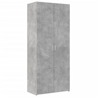 vidaXL Credenza Grigio Cemento 80x42,5x185 cm in Legno Multistrato