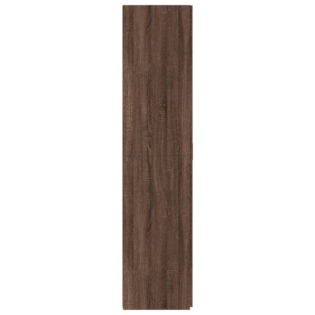 Credenza Rovere Marrone 80x42,5x185 cm in Legno Multistrato 3281440