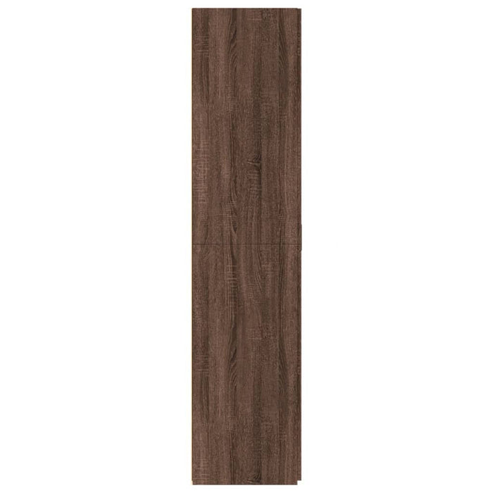 Credenza Rovere Marrone 80x42,5x185 cm in Legno Multistrato 3281440