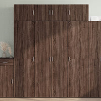 vidaXL Credenza Rovere Marrone 80x42,5x185 cm in Legno Multistrato