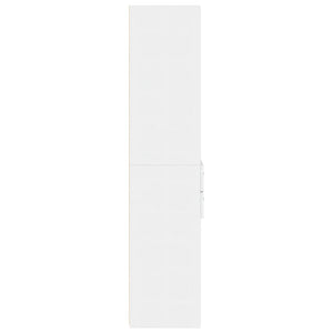 vidaXL Credenza Bianca 50x42,5x185 cm in Legno Multistrato