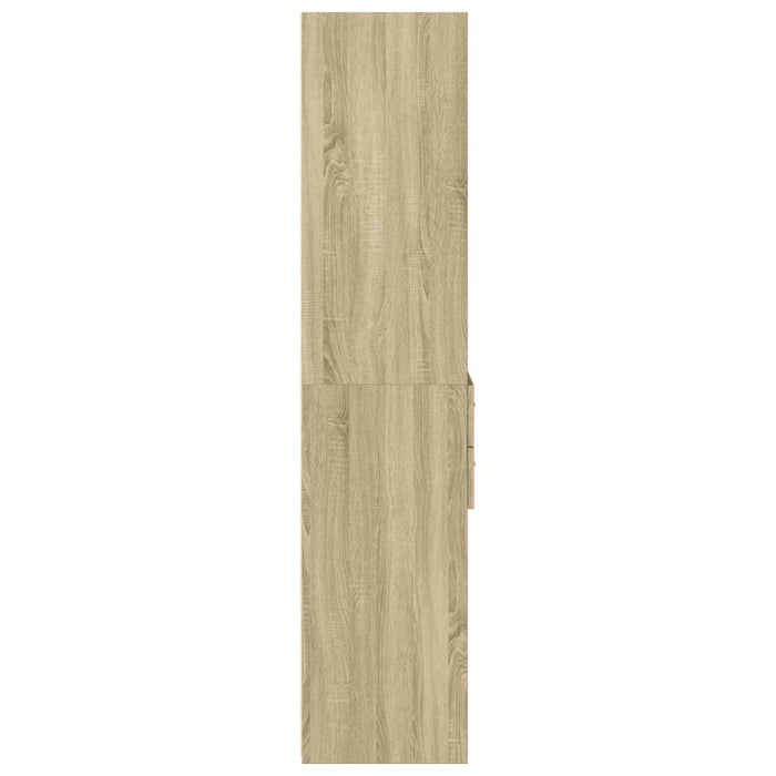vidaXL Credenza Rovere Sonoma 50x42,5x185 cm in Legno Multistrato