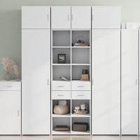 vidaXL Credenza Bianca 70x42,5x185 cm in Legno Multistrato