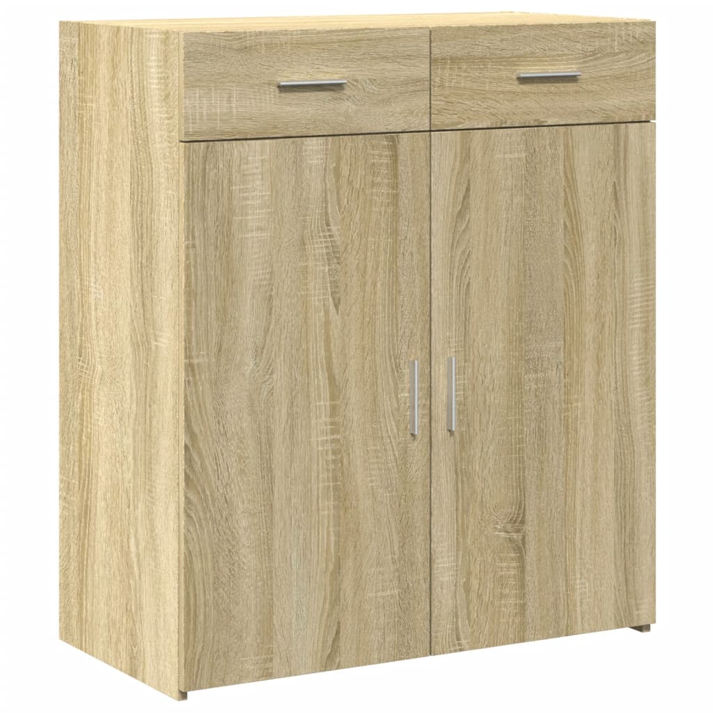 Credenza Rovere Sonoma 80x42,5x93 cm in Legno Multistrato
