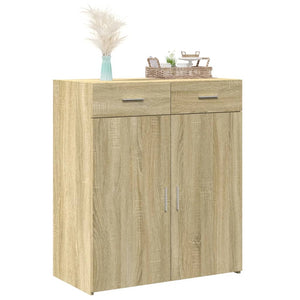 Credenza Rovere Sonoma 80x42,5x93 cm in Legno Multistrato