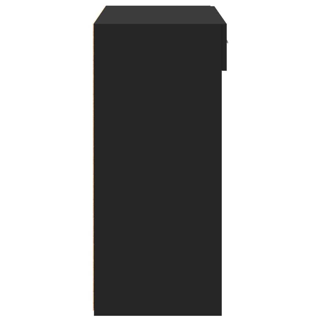 vidaXL Credenza Nera 80x42,5x93 cm in Legno Multistrato