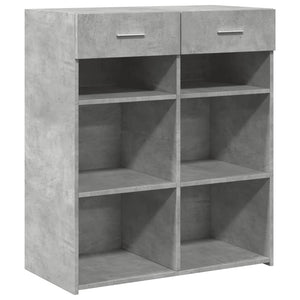 Credenza-Buffet-Armadio da cucina Grigio Cemento 80x42,5x93 cm in Legno Multistrato 100005
