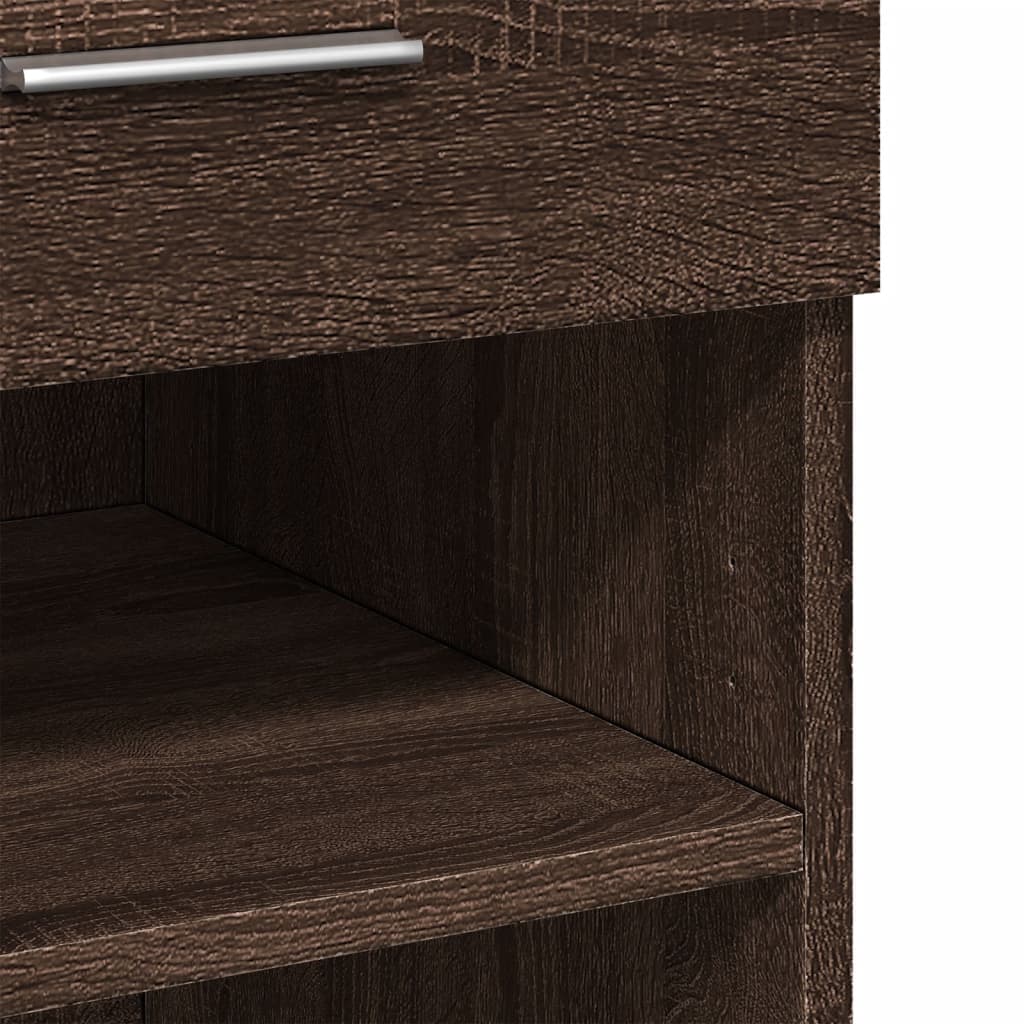 vidaXL Credenza Rovere Marrone 80x42,5x93 cm in Legno Multistrato