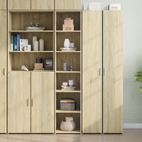 vidaXL Credenza Rovere Sonoma 40x41x185cm in Legno Multistrato