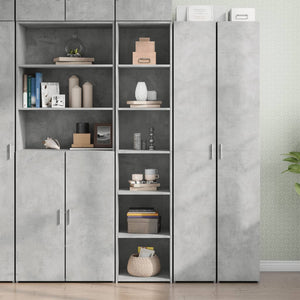vidaXL Credenza Grigio Cemento 40x41x185cm in Legno Multistrato