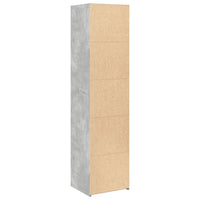 vidaXL Credenza Grigio Cemento 45x41x185 cm in Legno Multistrato