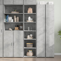 vidaXL Credenza Grigio Cemento 45x41x185 cm in Legno Multistrato