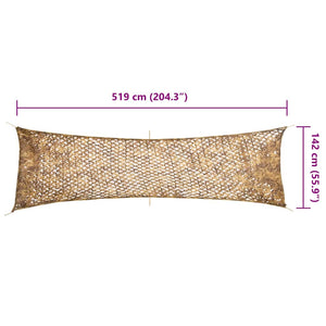 vidaXL Rete Mimetica con Custodia di Conservazione 519x142 cm Sabbia