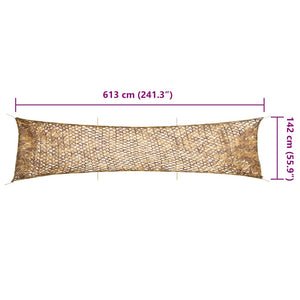vidaXL Rete Mimetica con Custodia di Conservazione 613x138 cm Sabbia