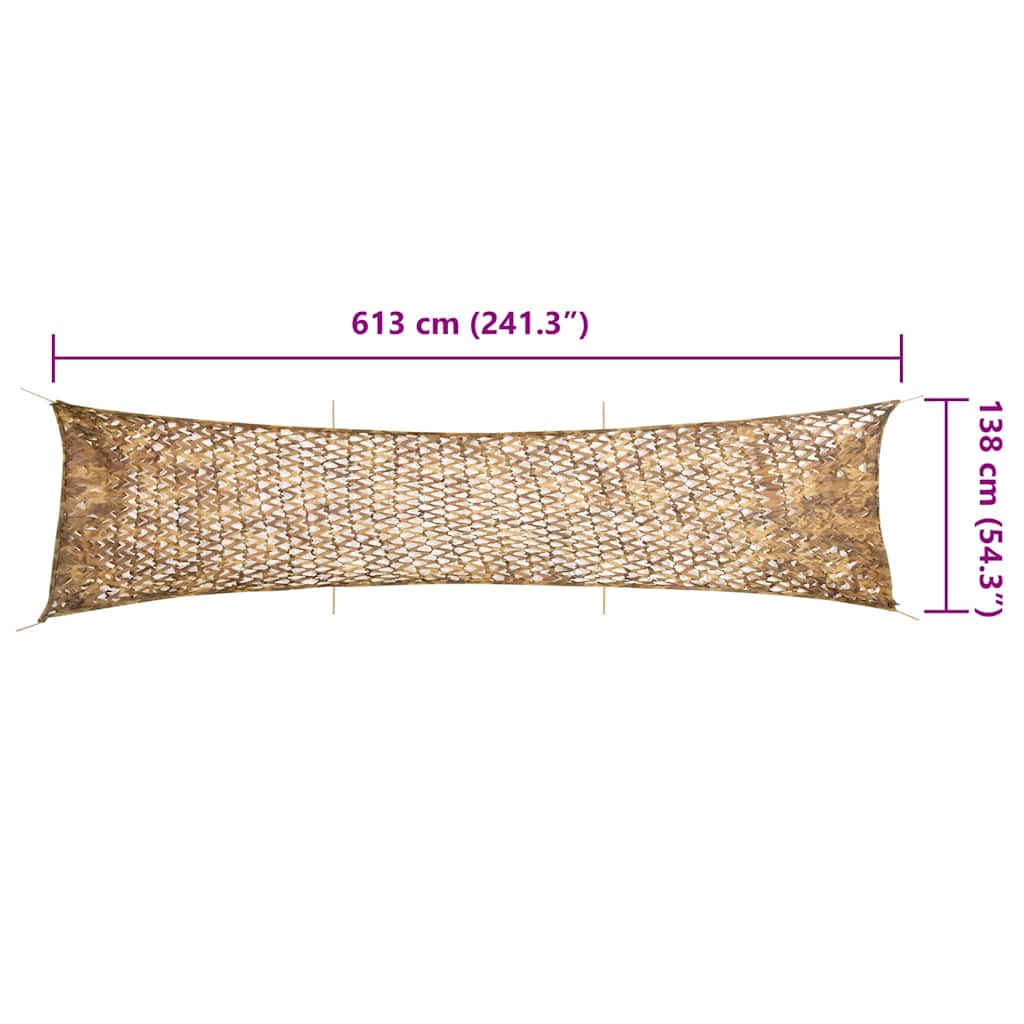 Rete Mimetica con Custodia di Conservazione 613x138 cm Sabbia 4008241