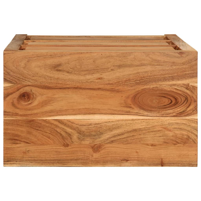 Cassettiera 55x33x75 cm in Legno Massello di Acacia 4008894