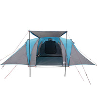 Tenda da Campeggio a Cupola per 4 Persone Blu Impermeabile