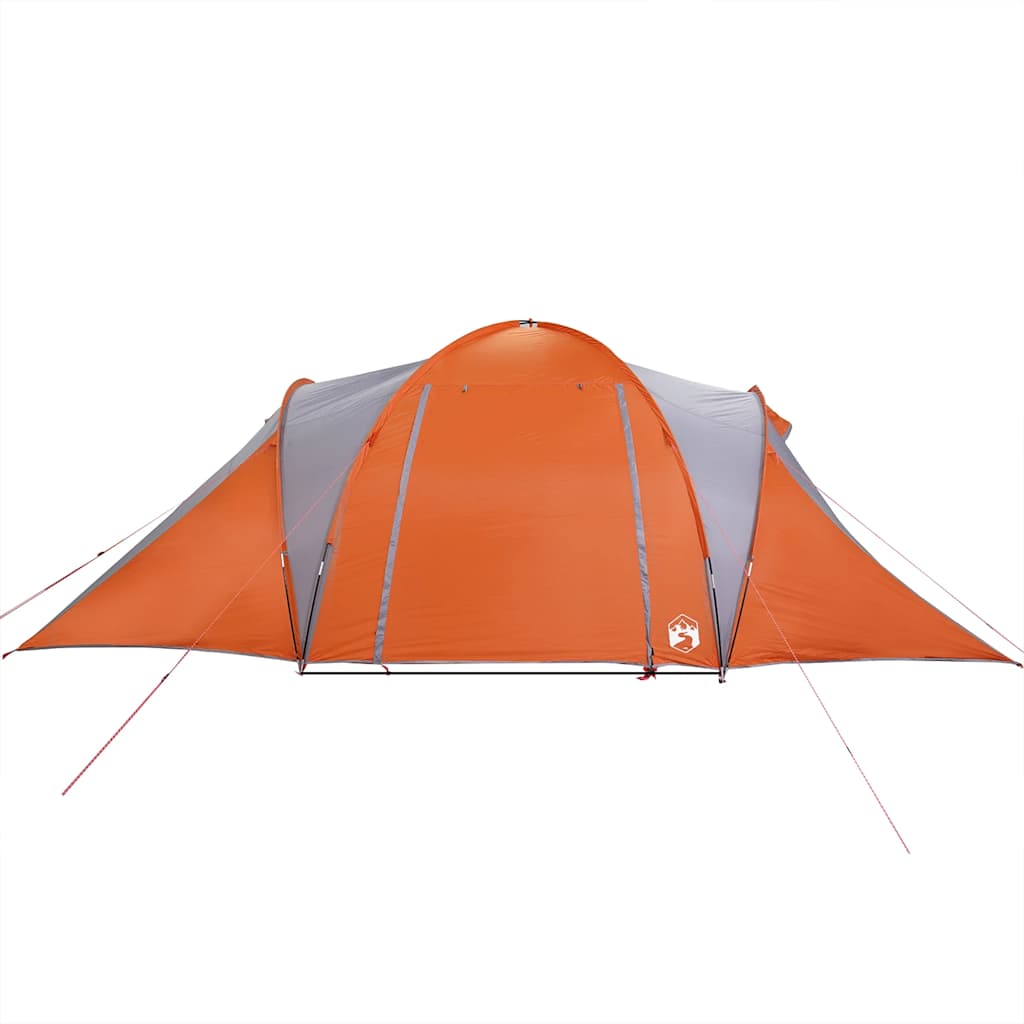 Tenda da Campeggio a Cupola 6 Persone Grigio e Arancione 4009388