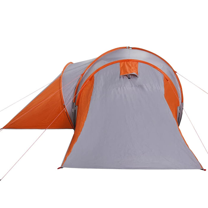 Tenda da Campeggio a Cupola 6 Persone Grigio e Arancione 4009388