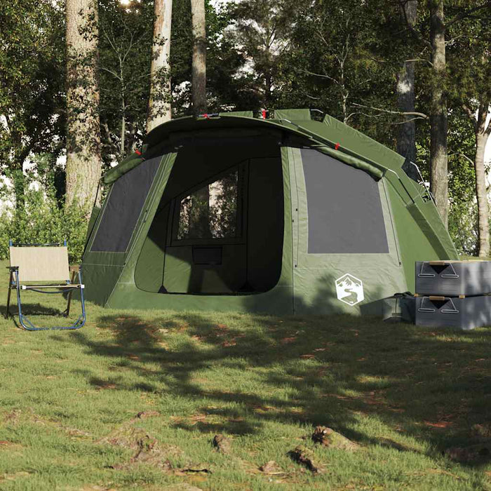 Tenda da Pesca per 5 Persone Verde Oliva Impermeabile 4009389