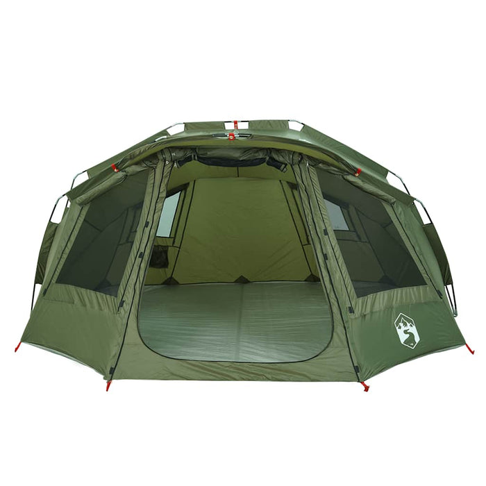 vidaXL Tenda da Pesca per 5 Persone Verde Oliva Impermeabile