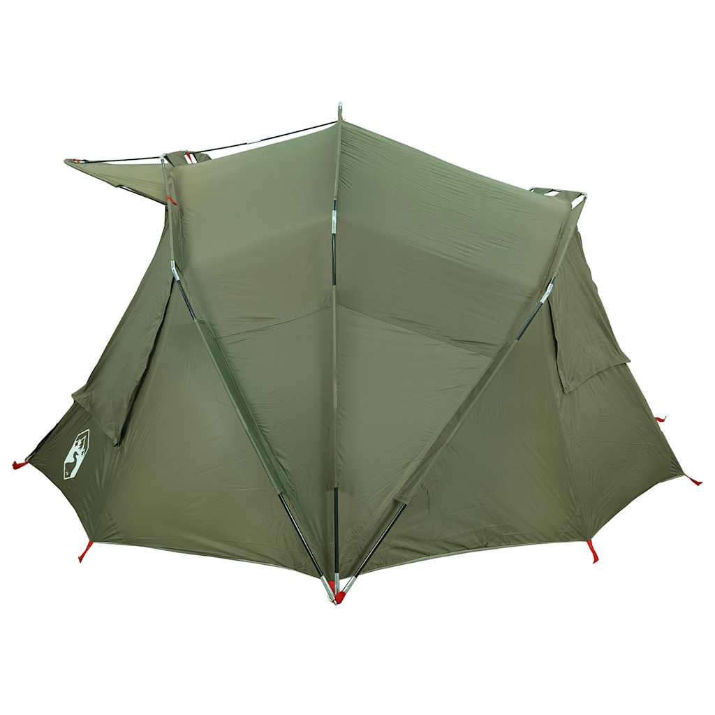 Tenda da Pesca per 5 Persone Verde Oliva Impermeabile 4009389
