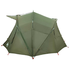 vidaXL Tenda da Pesca per 5 Persone Verde Oliva Impermeabile