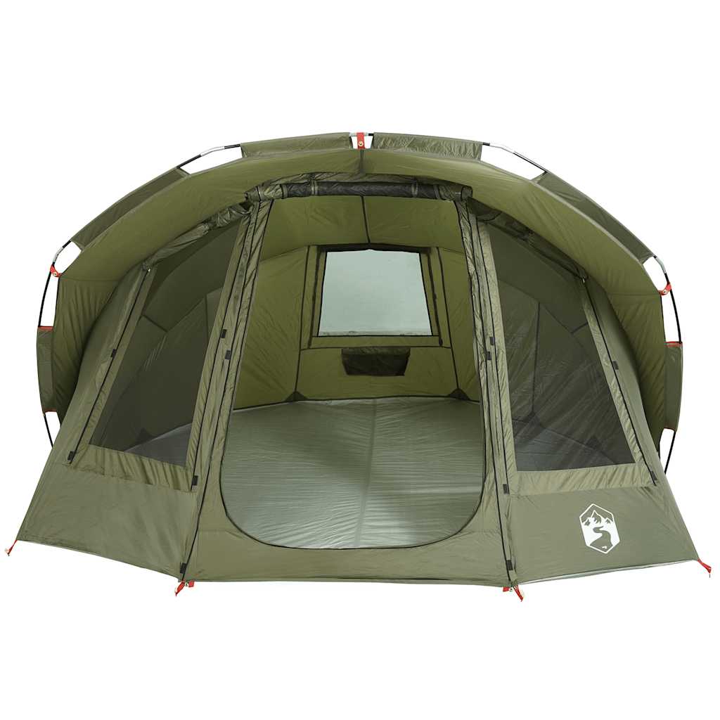 Tenda da Pesca per 5 Persone Verde Oliva Impermeabile