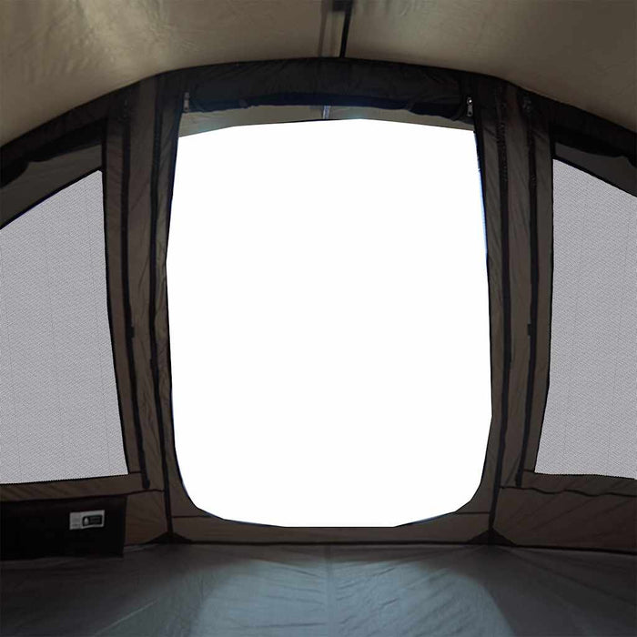 Tenda da Pesca per 5 Persone Marrone Impermeabile