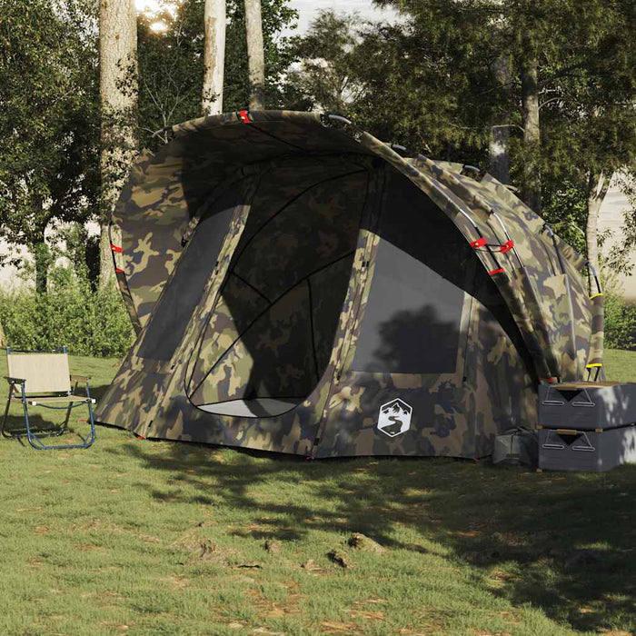 Tenda da Pesca per 5 Persone Mimetica Impermeabile 4009394