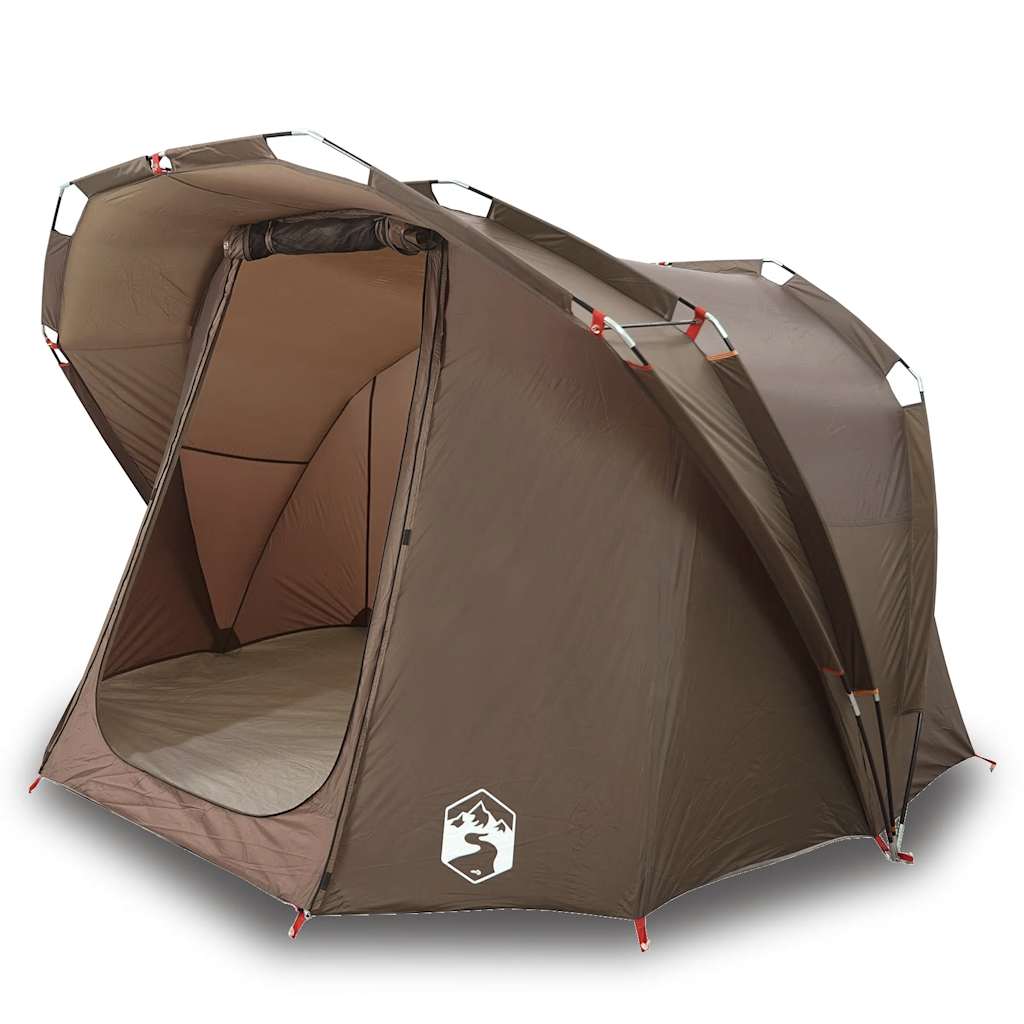 Tenda da Pesca per 4 Persone Marrone Impermeabile 4009396