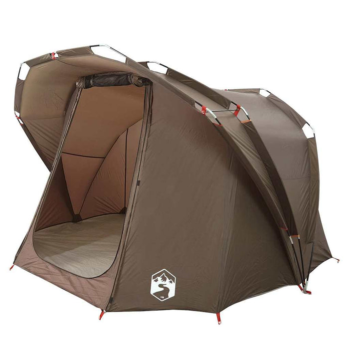 Tenda da Pesca per 4 Persone Marrone Impermeabile 4009396