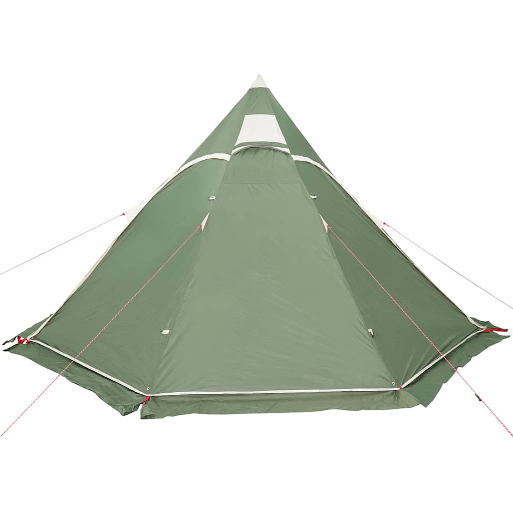 Tenda da Campeggio Tipi per 5 Persone Verde Impermeabile 4009407