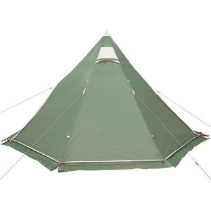 vidaXL Tenda da Campeggio Tipi per 5 Persone Verde Impermeabile