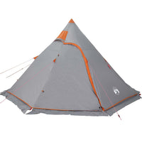 Tenda da Campeggio Tipi per 5 Persone Grigia Impermeabile 4009409