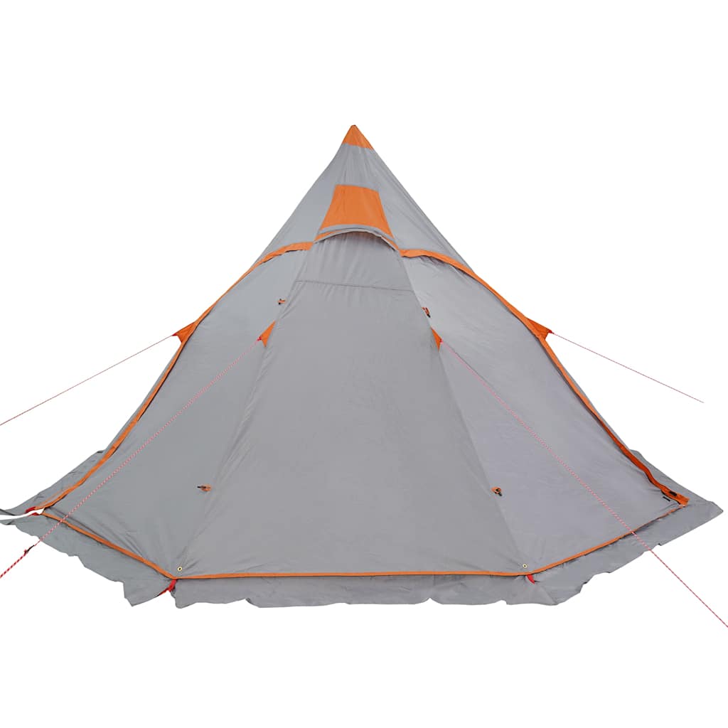 Tenda da Campeggio Tipi per 5 Persone Grigia Impermeabile 4009409
