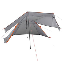Tenda da Campeggio Tipi per 5 Persone Grigia Impermeabile