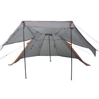 Tenda da Campeggio Tipi per 5 Persone Grigia Impermeabile 4009409