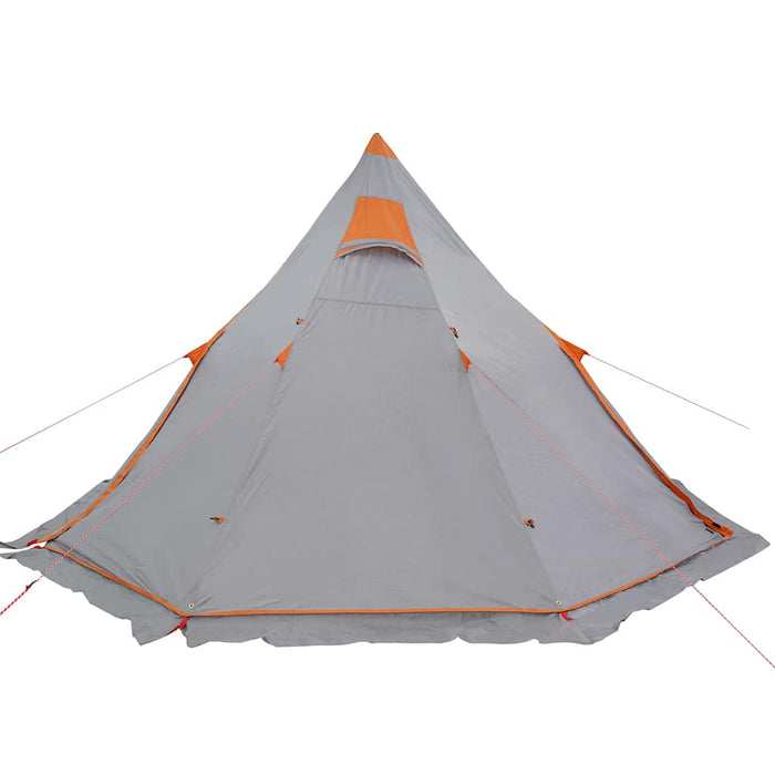 Tenda da Campeggio Tipi per 5 Persone Grigia Impermeabile 4009409