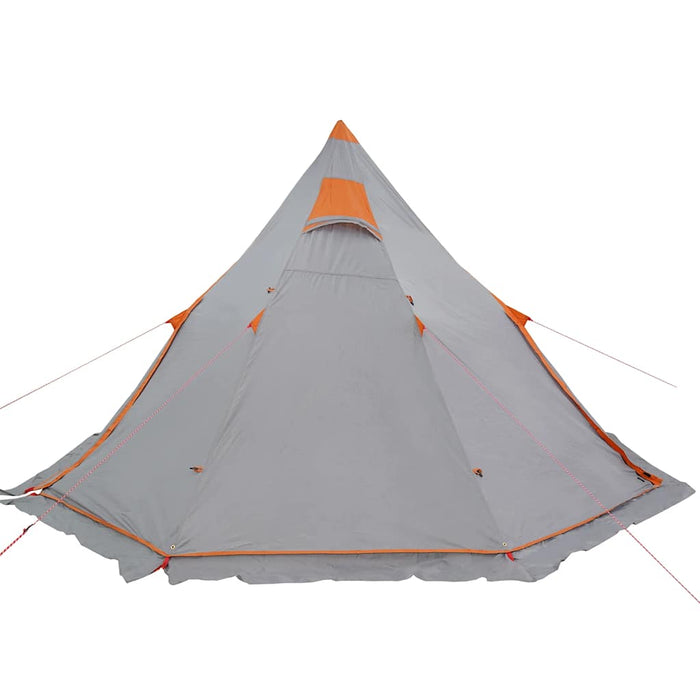 Tenda da Campeggio Tipi per 5 Persone Grigia Impermeabile