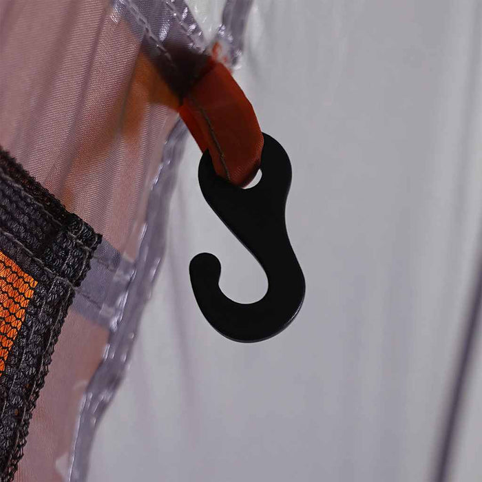 Tenda da Campeggio Tipi per 5 Persone Grigia Impermeabile