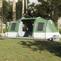 Tenda da Campeggio a Tunnel per 4 Persone Verde Impermeabile 4009410