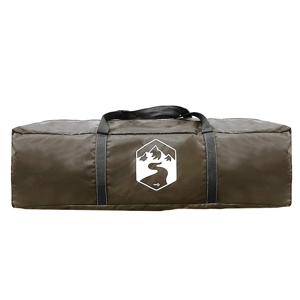 Tenda da Campeggio a Tunnel per 4 Persone Marrone Impermeabile 4009414