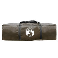 Tenda da Campeggio a Tunnel per 4 Persone Marrone Impermeabile 4009414