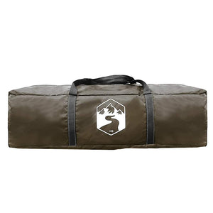 Tenda da Campeggio a Tunnel per 4 Persone Marrone Impermeabile 4009414