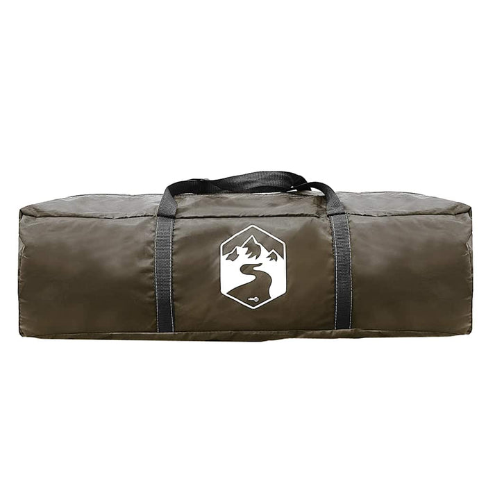 Tenda da Campeggio a Tunnel per 4 Persone Marrone Impermeabile 4009414