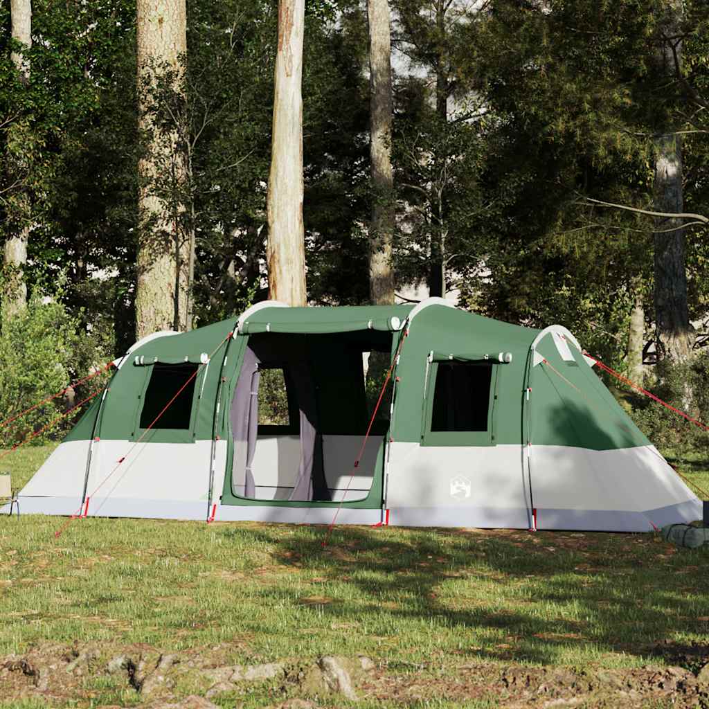 Tenda Familiare a Tunnel per 6 Persone Verde Impermeabile 4009416